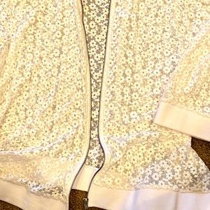 Torrid 4 light lace jacket, white